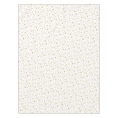 Celestial Starry Muster Moderne White Gold Hochzei Tischdecke (Vorderseite)