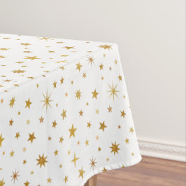 Celestial Starry Muster Moderne White Gold Hochzei Tischdecke