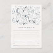 Celestial Starry Night Advisor für Mama Baby Showe Begleitkarte (Vorderseite)