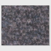 Celestial Starry Night Birthday Magical Watercolor Geschenkpapier (Flach)