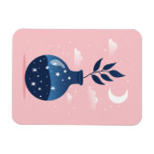Celestial Starry Night Blossom Magnet (Horizontal)
