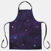 Celestial Starry Night Blue Fantasy Art Schürze (Vorderseite)