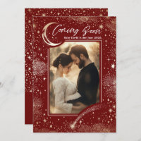 Celestial Starry Night Coming Bald Foto Schwangers