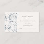 Celestial Starry Night Diaper Raffle Baby Dusche Begleitkarte (Vorderseite)