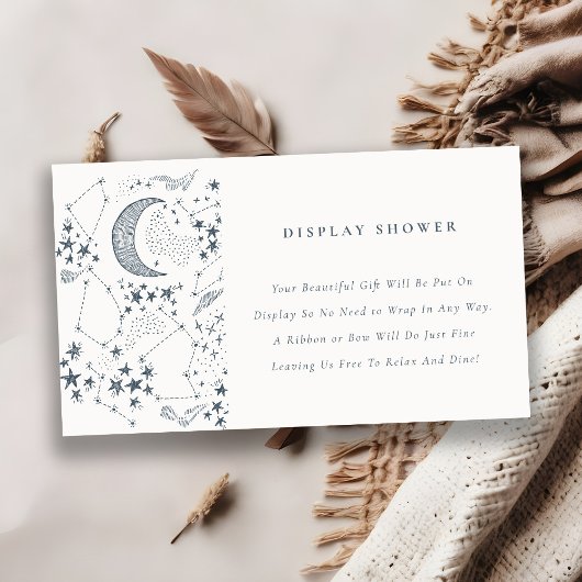 Celestial Starry Night Display Dusche Babydusche Begleitkarte