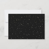Celestial Starry Night Moon Save the Date schwarz (Rückseite)