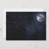 Celestial Starry Night Sky Galaxy Foto Moon Save The Date (Rückseite)