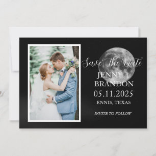 Celestial Starry Night Sky Galaxy Foto Moon Save The Date