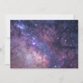 Celestial Starry Night Sky Galaxy Foto Romantisch Save The Date (Rückseite)