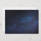 Celestial Starry Night Sky Galaxy Foto Romantisch Save The Date (Rückseite)