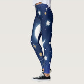 Celestial Starry Night Sky Moon & Co Leggings (Links)