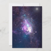 Celestial Starry Night Wedding Invitation Einladung (Rückseite)