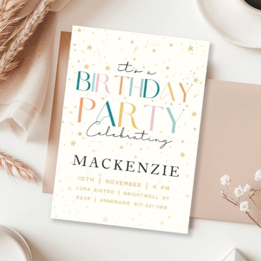 Celestial Starry Sky Einladung