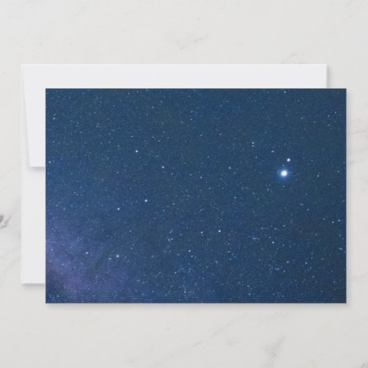 Celestial Starry Sky Romantic Foto Wedding Save The Date (Rückseite)