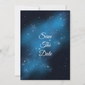 Celestial StarryNight Save the Date Wedding Einlad (Rückseite)