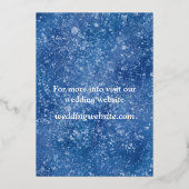 Celestial Stars Hochzeit Einladung künstlerische F (Rückseite)