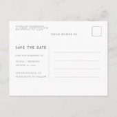 Celestial Stars Hochzeit rettet das Date-Foto Ankündigungspostkarte (Rückseite)