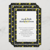 Celestial Stars Liebhaber der Hochzeitsfeier Einladung (Vorne/Hinten)