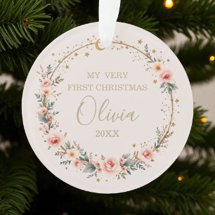 Celestial Stars Moon Baby 1. Weihnachten Ornament