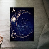 Celestial Stars Moon Galaxy Hochzeit Einladung
