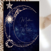 Celestial Stars Moon Galaxy Hochzeit Einladung