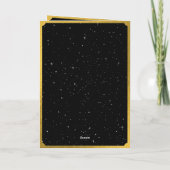 Celestial Stars Moon Wedding Order of Service Programm (Rückseite)