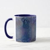 Celestial Stars Name Monogram Blue Watercolor Tasse (Links)