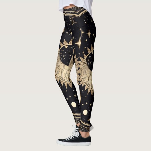 Celestial Stars Sun Moon Leggings (Links)