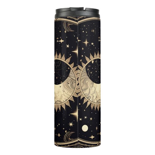 Celestial Stars Sun Moon Thermosbecher (Rückseite)