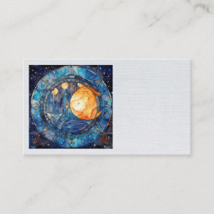 Celestial Stated Glass Business Cards Visitenkarte