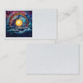 Celestial Stated Glass Business Cards Visitenkarte (Vorne/Hinten)