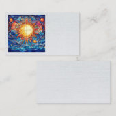Celestial Stated Glass Business Cards Visitenkarte (Vorne/Hinten)