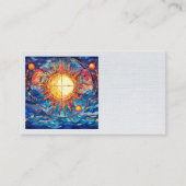 Celestial Stated Glass Business Cards Visitenkarte (Vorderseite)