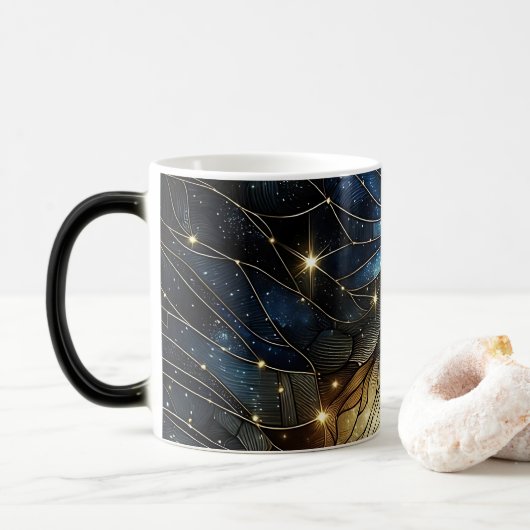Celestial Stected Glass Art Tasse (Mit Donut)