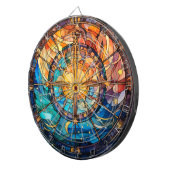 Celestial Stected Glass Dartboard Dartscheibe (Vorderseite rechts)
