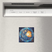 Celestial Stected Glass Magnet (In Situ (Geschirrspüler))
