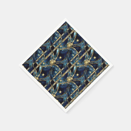 Celestial Stected Glass Serviette (Ecke)