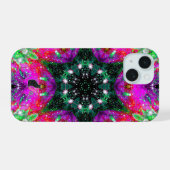 Celestial Stellar Kaleid iPhone 15 Hülle (Rückseite (Horizontal))