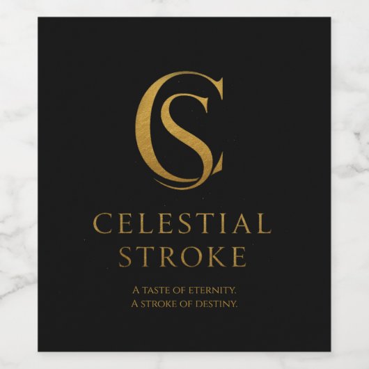 Celestial Stroke Weinetikett (Einzelnes Label)