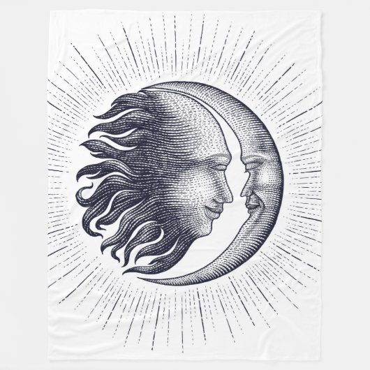 Celestial Sun and Moon Fleecedecke (Vorderseite)