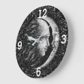 Celestial Sun and Moon Große Wanduhr (Winkel)