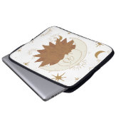 Celestial Sun and Moon Laptopschutzhülle (Vorne Knopf)