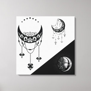 Celestial Sun and Moon Leinwanddruck