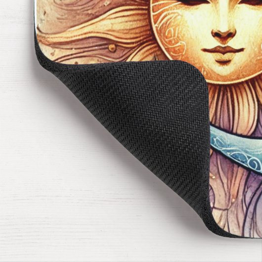 Celestial Sun and Moon Mouse Pad Mousepad (Ecke)