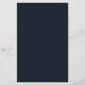 Celestial Sun and Moon Navy Gold Menükarte (Rückseite)