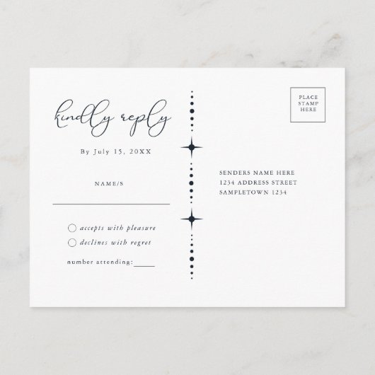 Celestial Sun and Moon UAWG Postcard Postkarte (Rückseite)