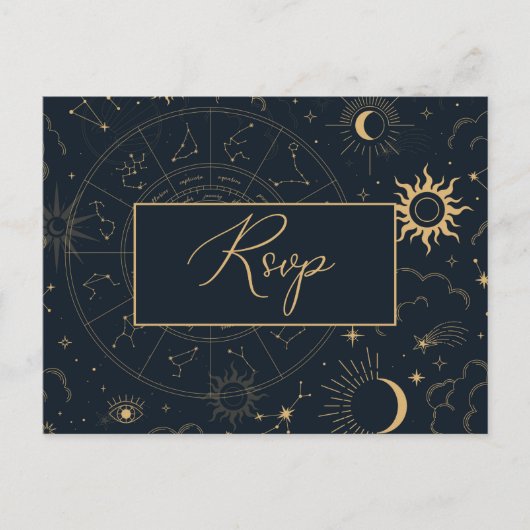 Celestial Sun and Moon UAWG Postcard Postkarte (Vorderseite)