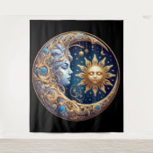 Celestial Sun and Moon Wandteppich (Vorderseite)