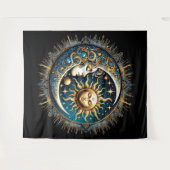 Celestial Sun and Moon Wandteppich (Vorderseite (Horizontal))