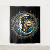 Celestial Sun and Moon Wandteppich (Vorderseite)